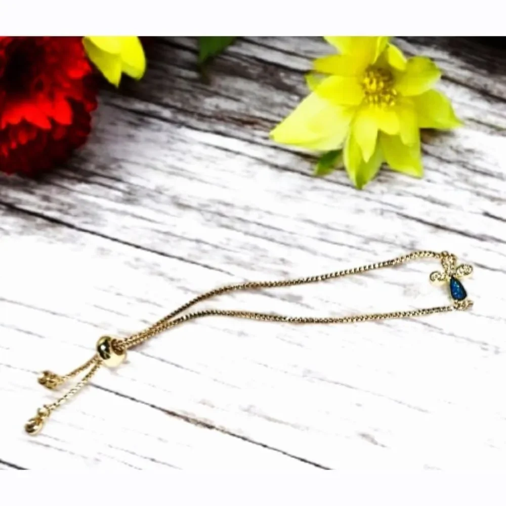 Adjustable Cross Bracelet - Bolo Slider Style